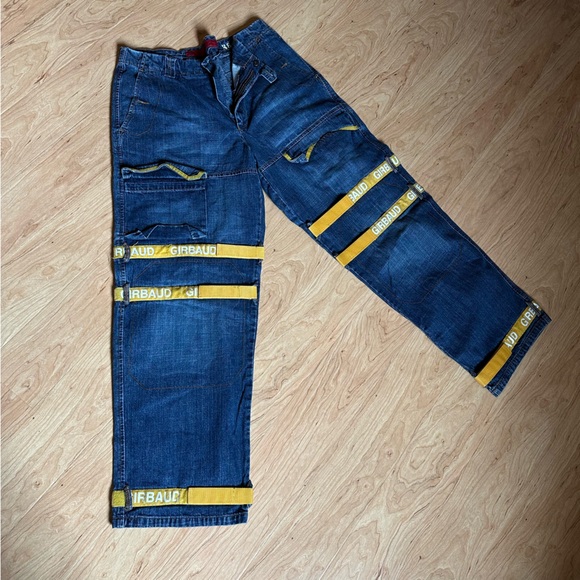 Marithé François Gerbaud Shuttle Jeans with Yellow, size 38- Paris & New York - Picture 1 of 15